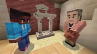 Students can use AI tools to actively restore ancient artifacts in the Peter is Here interactive experience. (Image via Youtube/Minecraft Education)